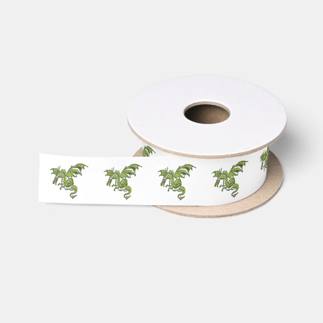 Flying Dragon Design Satinband (Spule)
