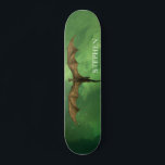 Flying Dragon Green Nebula Galaxy Monogram Skateboard<br><div class="desc">Dieses Design kann personalisiert werden, indem Sie die Option Anpassen auswählen, um Text hinzuzufügen oder andere Änderungen vorzunehmen. Wenn dieses Produkt die Möglichkeit hat, das Design auf einen anderen Gegenstand zu übertragen, stellen Sie bitte sicher, dass das Design bei Bedarf angepasst wird. Kontaktieren Sie mich unter colorflowcreations@gmail.com , wenn Sie...</div>