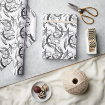 Flying Dragon in dark gray and white.