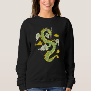 Flying Dragon Mythical Creature Fantasy Animal Fir Sweatshirt