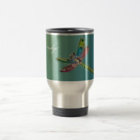 Flying Dragonfly Travel Mug