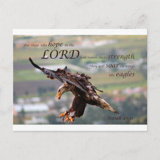 Flying Eagle Bible Verse.jpg Postkarte