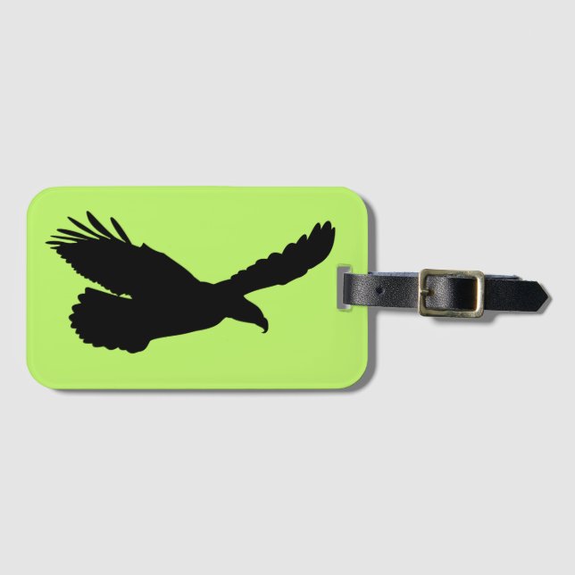 Flying Eagle Luggage Tag - Anpassbar Gepäckanhänger (Vorderseite (Horizontal))