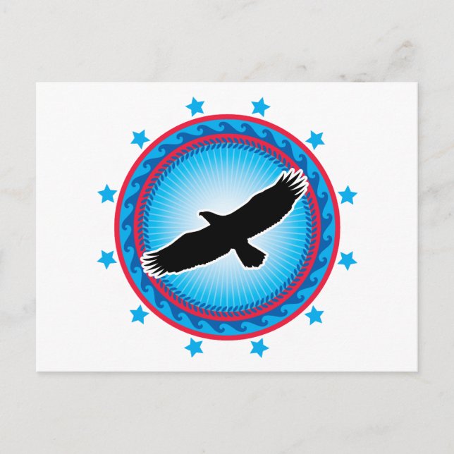 Flying Eagle Postkarte (Vorderseite)