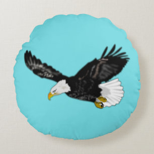 Flying Eagle Round Pillow Rundes Kissen