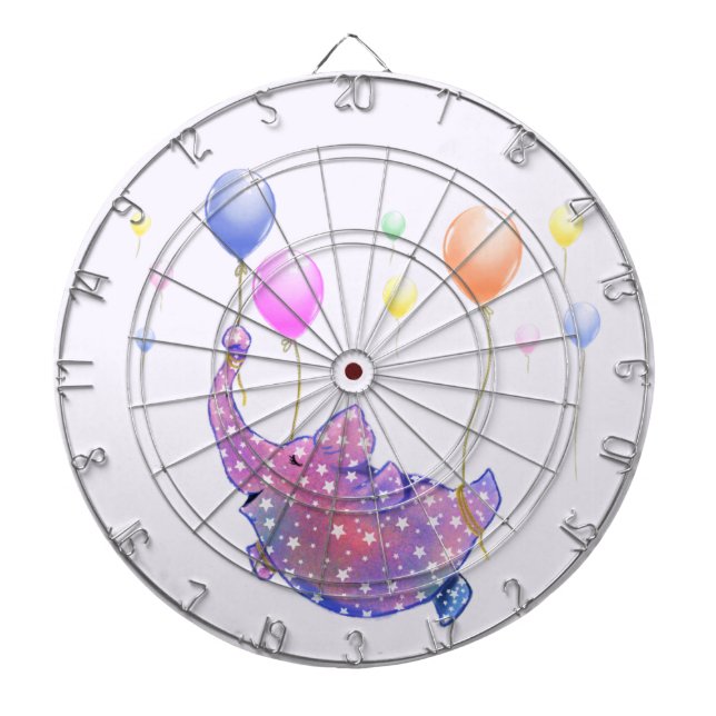 Flying Elephant Funny Dart Board Dartscheibe (vorne)