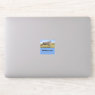 Flying Elephant-Laptop-Aufkleber von NC4Ever.com Aufkleber