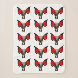 Flying Elephants Sherpa Blanket Sherpadecke