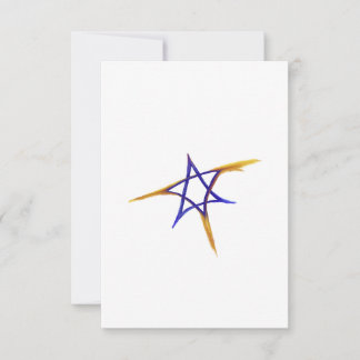 Flying Fiery Star der David Card Dankeskarte
