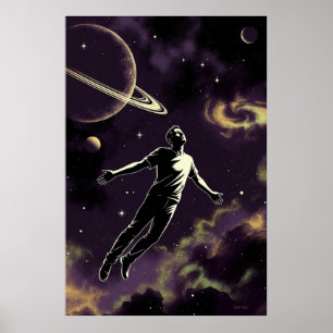 Flying For Photons wertvolles Mattposter Poster