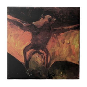 Flying Fox Bat von Vincent van Gogh Fliese