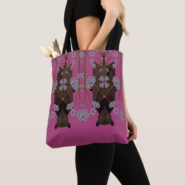 Flying Fox Boysenberry Shoulder Tasche (2 Größen) (Von Nahem)