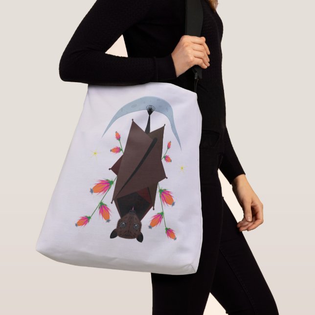 Flying Fox Crossbody Bag (2 Größen) Tragetaschen Mit Langen Trägern (Von Nahem)