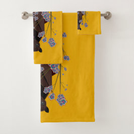 Flying Fox Mustard Bath Handtuch Set