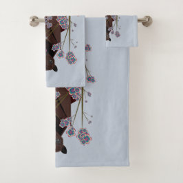 Flying Fox Sky Blue Bath Handtuch Set