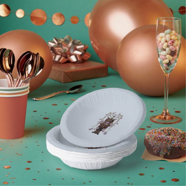 Flying Fox Sky Blue Paper Bowls Pappteller (Multi)