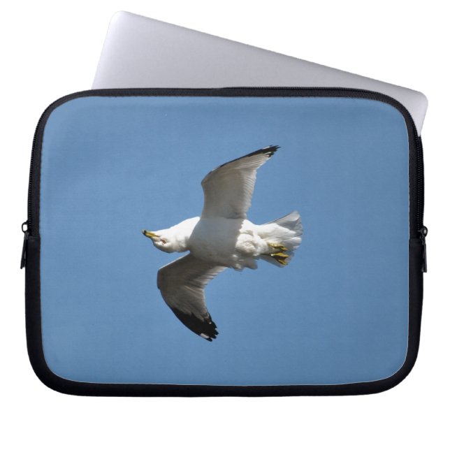 Flying Gull Wildlife Collection Laptopschutzhülle (Vorderseite)