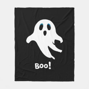 Flying Halloween Ghost Fleecedecke