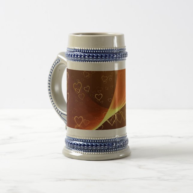 Flying Hearts 22 oz Stein Bierglas (Vorderseite Links)