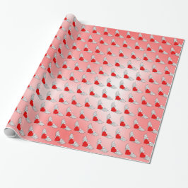Flying Hearts Tilt Geschenkpapier