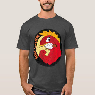 Flying Hellfish Raging Grandpa Abe T-Shirt