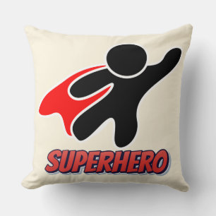 Flying Hero - Bold Comic Throw Kissen