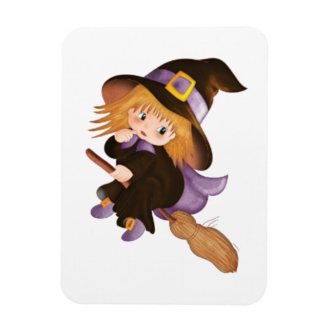 Flying Hexe Magnet (Vertikal)