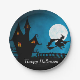 Flying Hexe Pappteller