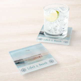 Flying High at Low Tide Glasuntersetzer