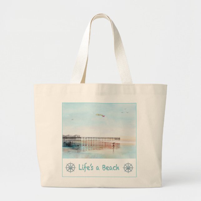Flying High at Low Tide Tote Bag (Devant)
