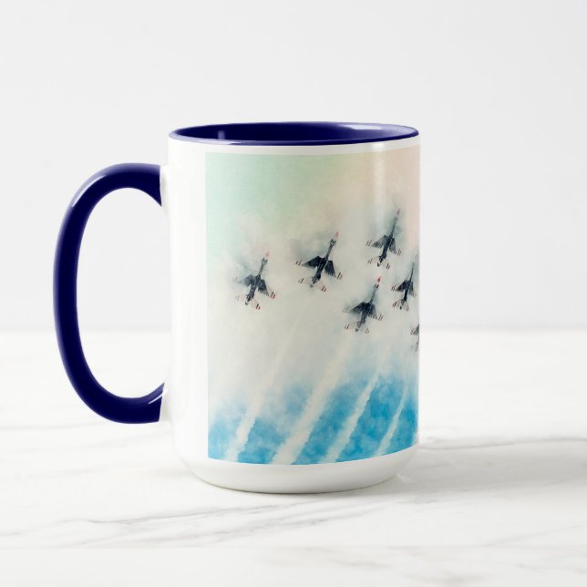 Flying High: Die USAF Thunderbird Custom Tasse (Links)