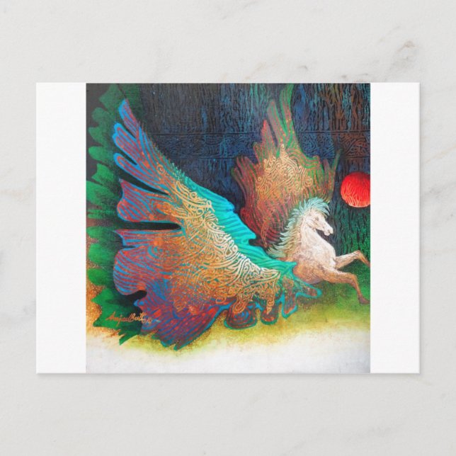 Flying Horse Postkarte (Vorderseite)