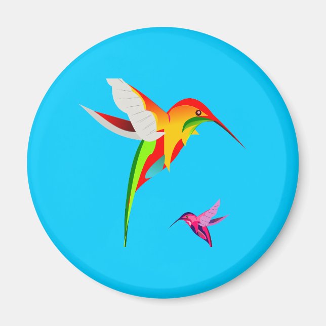 Flying Hummingbirds Magnet (Vorne)