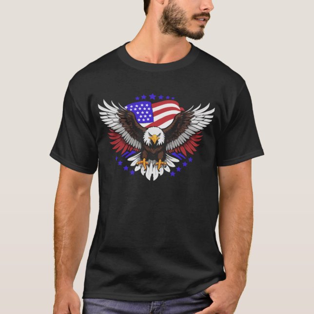 flying into freedom kreativ usa design T-Shirt (Vorderseite)