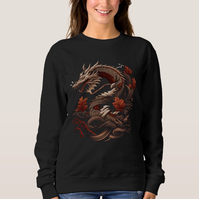 Flying Japanese Dragons Sweatshirt (Vorderseite)