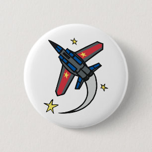 Flying Jet Flugzeug Button