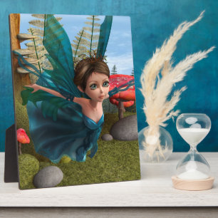 Flying Little Fairy Butterfly Fotoplatte
