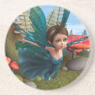 Flying Little Fairy Butterfly Getränkeuntersetzer