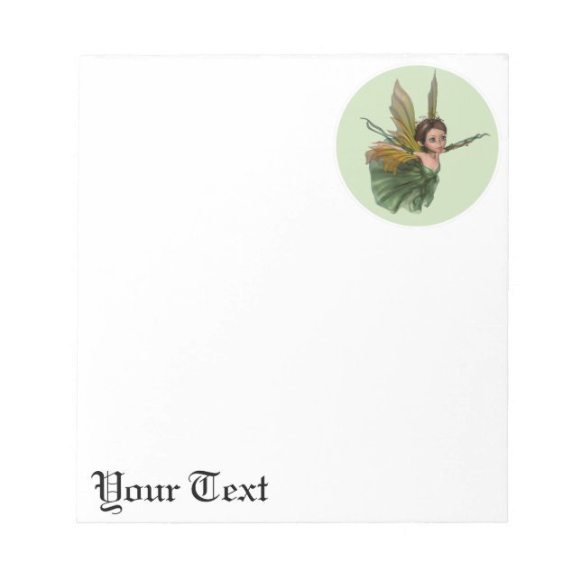 Flying Little Fairy Butterfly Notizblock (Vorderseite)