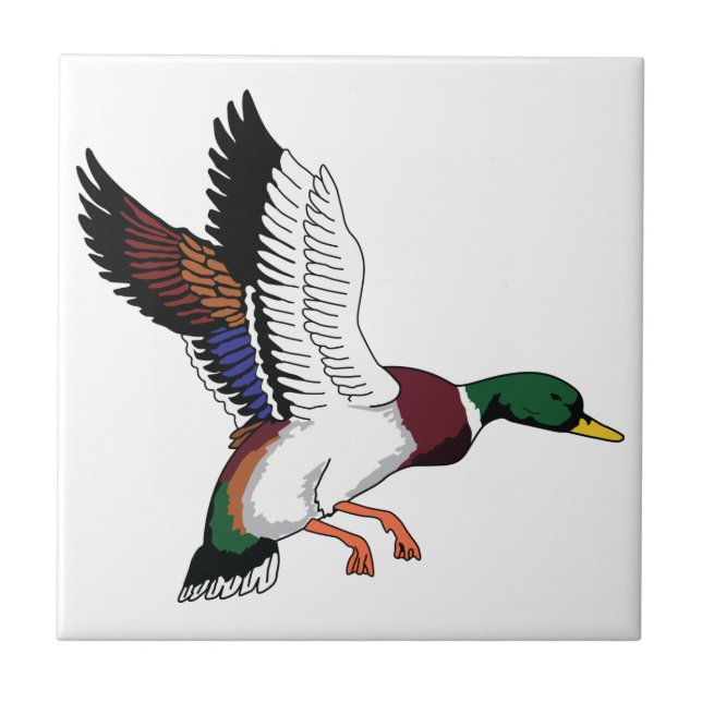 Flying Mallard Fliese (Vorderseite)