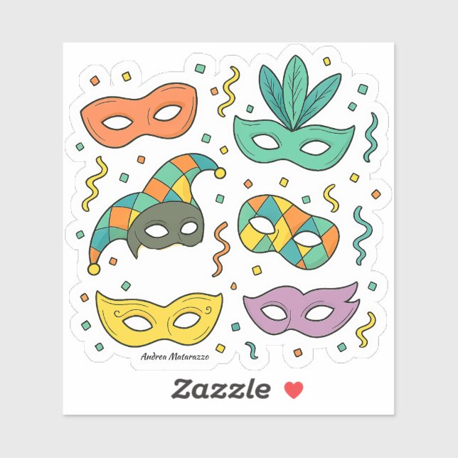 Flying Masks Aufkleber (Blatt)