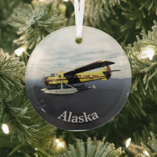 Flying Moose Aviation de Havilland DH3-C Otter Ornament Aus Glas