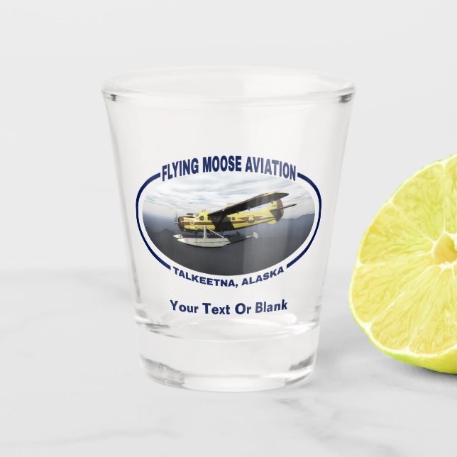 Flying Moose Aviation de Havilland DH3-C Otter Schnapsglas (Vorderseite)