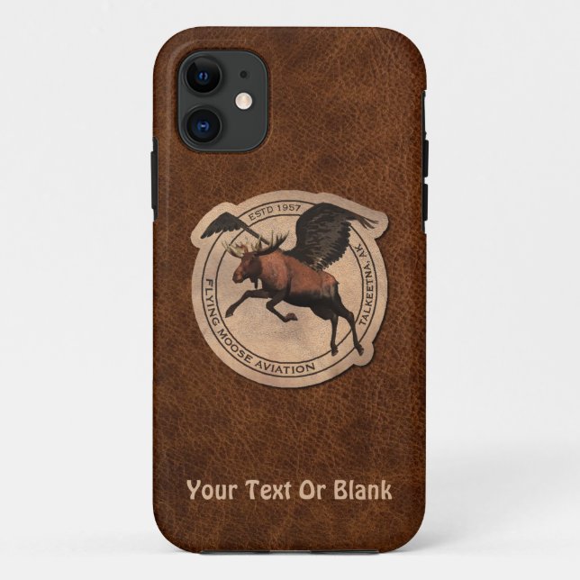 Flying Moose Aviation Patch Case-Mate iPhone Hülle (Rückseite)