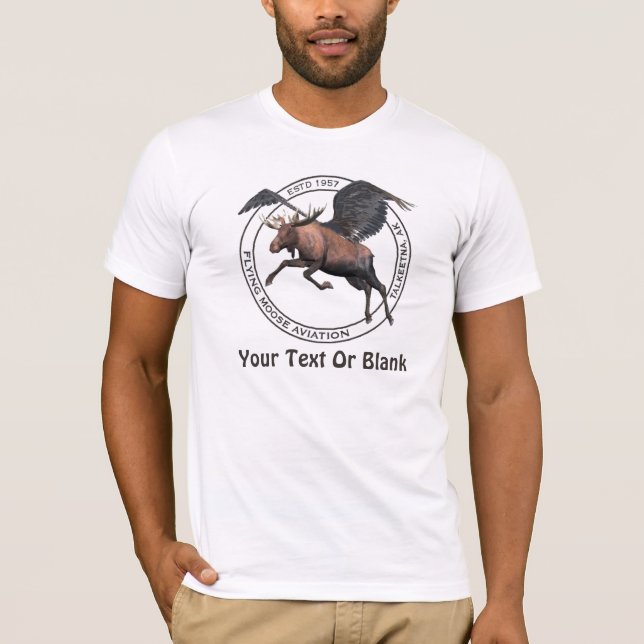 Flying Moose Aviation T-Shirt (Vorderseite)