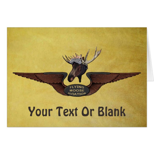 Flying Moose Bush Pilot Wings (Vorderseite (Horizontal))