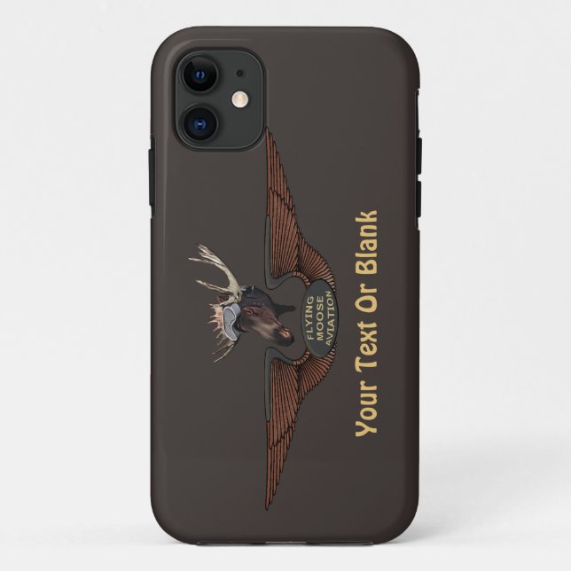 Flying Moose Bush Pilot Wings Case-Mate iPhone Hülle (Rückseite)