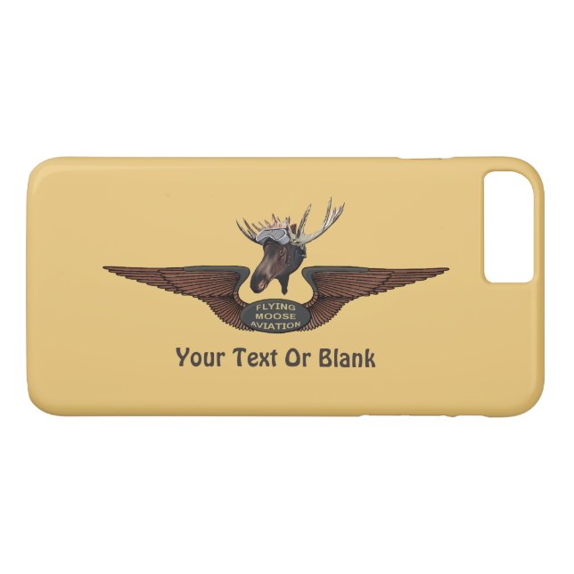 Flying Moose Bush Pilot Wings Case-Mate iPhone Hülle (Rückseite (Horizontal))