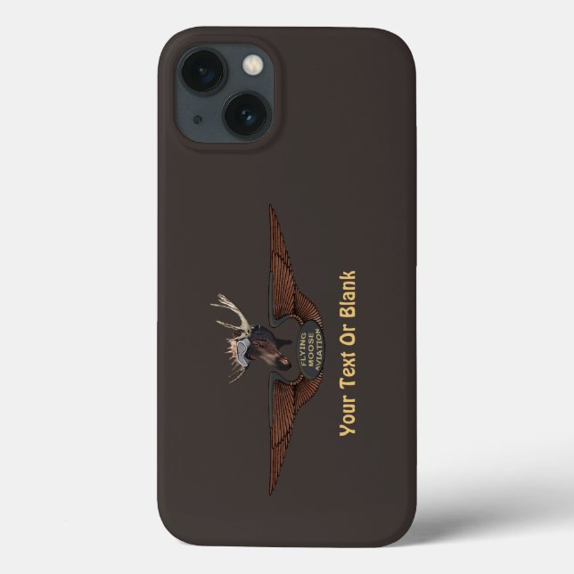 Flying Moose Bush Pilot Wings Case-Mate iPhone Hülle (Rückseite)