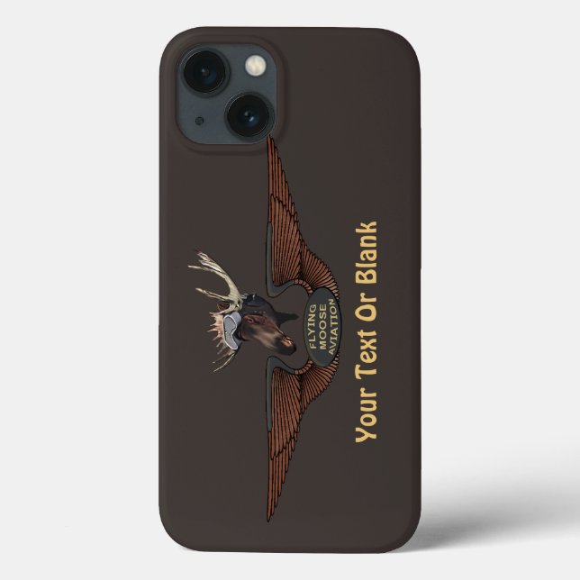 Flying Moose Bush Pilot Wings Case-Mate iPhone Hülle (Rückseite)